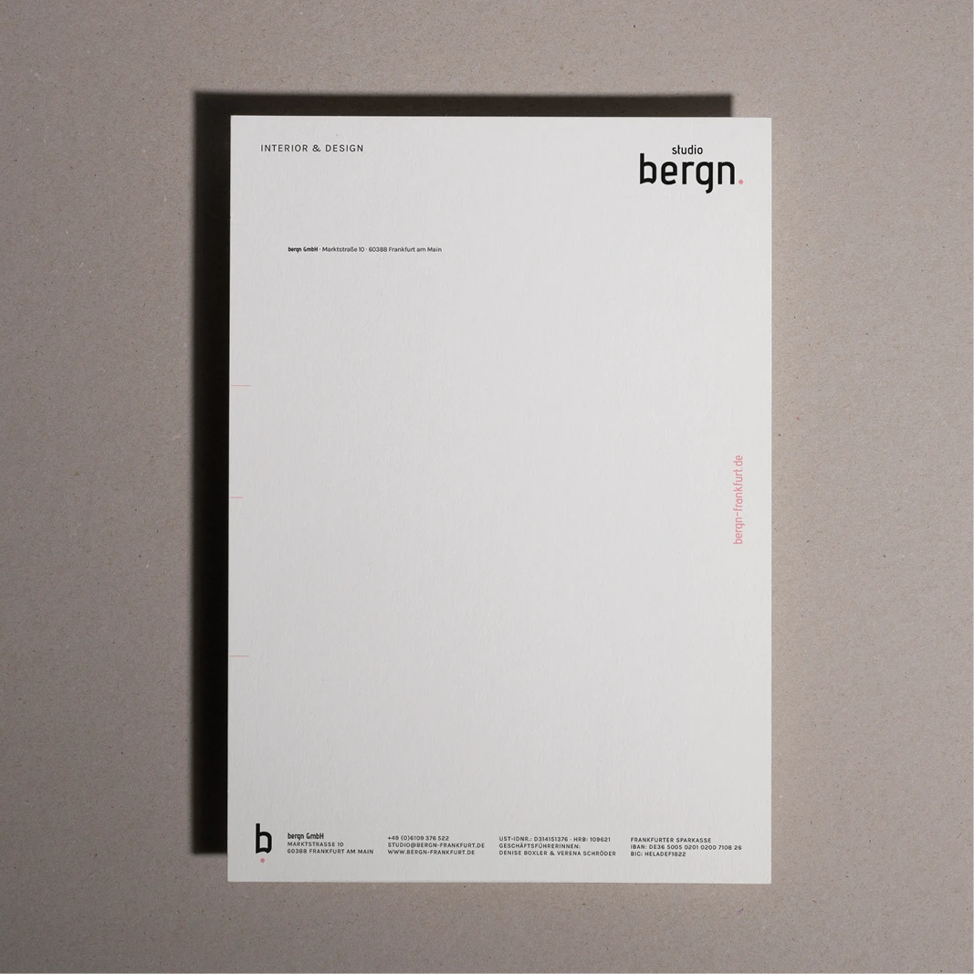 Briefpapier von Bergn