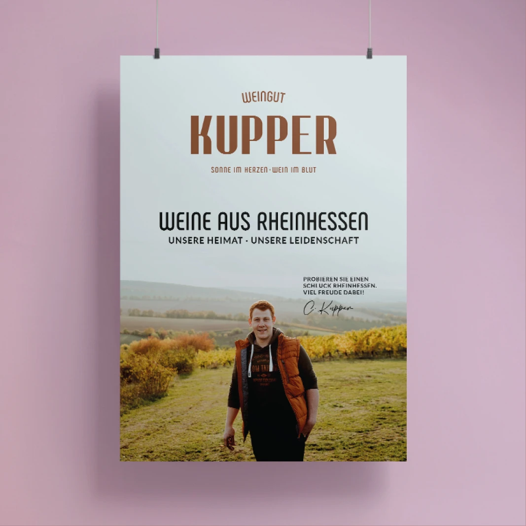 Plakat des Weingut Kupper